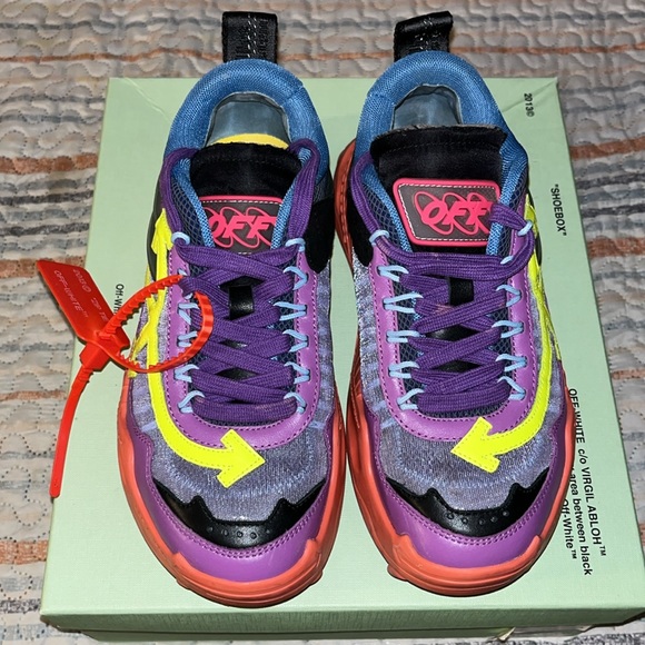 Odsy-1000 Violet Yellow Off-White Sneakers - Picture 2 of 10